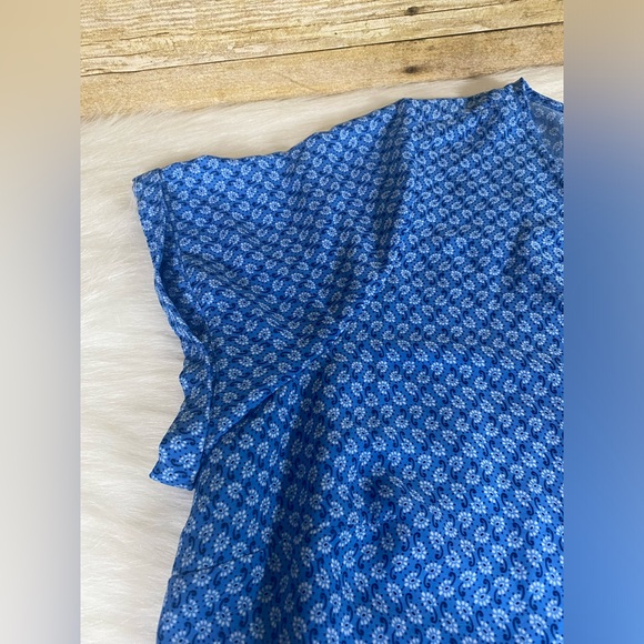 Liz Claiborne Size 0X Short Sleeve Blouse Top Pink Blue - Picture 5 of 7